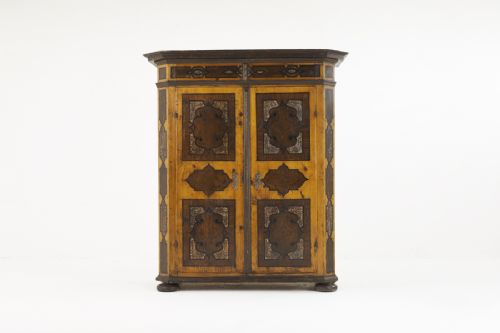 early 18th century austrian painted armoire - CATEGORY: ANTIQUE CUPBOARDS - DATED 18TH CENTURY