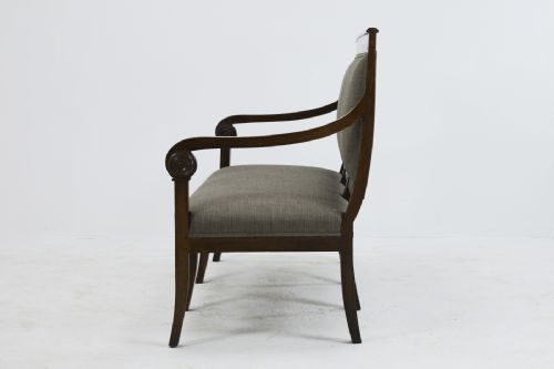 EARLY 19TH CENTURY FRENCH WALNUT SOFA WITH CARVED ARMRESTS - ADDITIONAL PHOTO 5