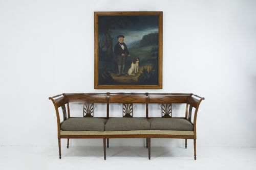 EARLY 19TH CENTURY FRENCH NAIVE OIL ON CANVAS - ADDITIONAL PHOTO 1