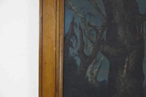 EARLY 19TH CENTURY FRENCH NAIVE OIL ON CANVAS - ADDITIONAL PHOTO 3