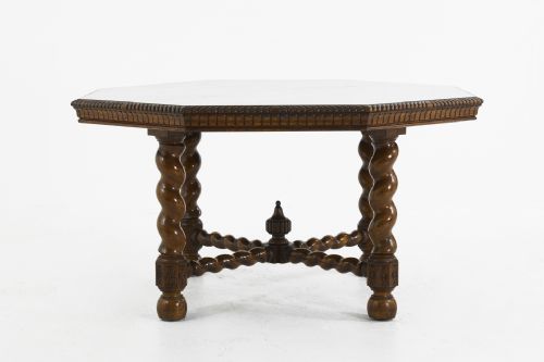 19th century english oak octagonal centre table - CATEGORY: ANTIQUE TABLES - DATED 19TH CENTURY