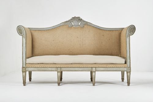 large 18th century french sofa with original paint - CATEGORY: ANTIQUE SOFAS - DATED 18TH CENTURY