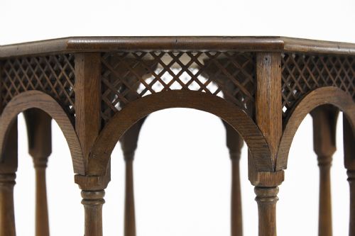 EARLY 20TH CENTURY OAK OCTAGONAL OCCASIONAL TABLE - ADDITIONAL PHOTO 1