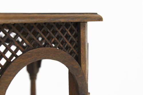 EARLY 20TH CENTURY OAK OCTAGONAL OCCASIONAL TABLE - ADDITIONAL PHOTO 3