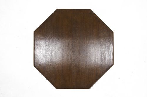 EARLY 20TH CENTURY OAK OCTAGONAL OCCASIONAL TABLE - ADDITIONAL PHOTO 4