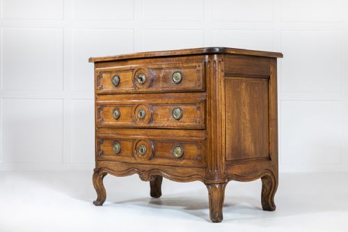SMALL 18TH CENTURY FRENCH CHERRY COMMODE - ADDITIONAL PHOTO 1
