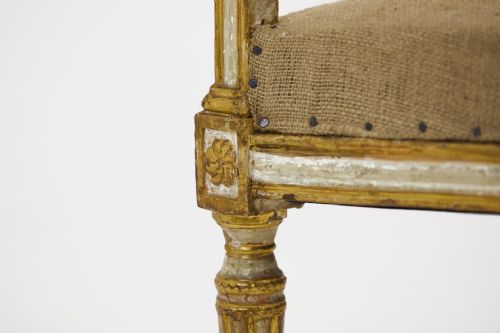 PAIR OF 18TH CENTURY ITALIAN PAINTED GILT ARMCHAIRS - ADDITIONAL PHOTO 5