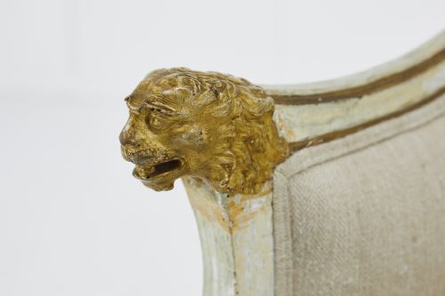EARLY 19TH CENTURY ITALIAN PAINTED AND GILT SOFA - ADDITIONAL PHOTO 5