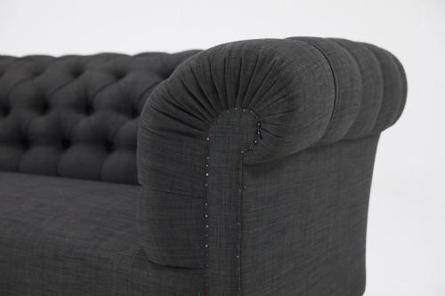 19TH CENTURY ENGLISH COUNTRY HOUSE CHESTERFIELD SOFA - ADDITIONAL PHOTO 3