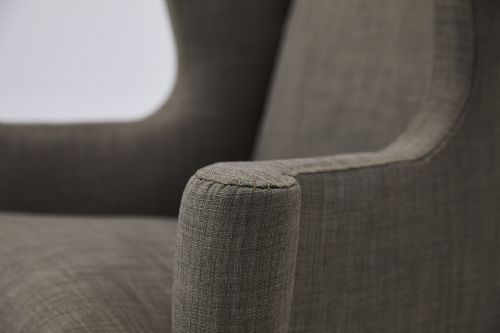 ENGLISH GEORGE LLL MAHOGANY WING ARMCHAIR - ADDITIONAL PHOTO 2