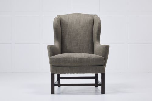 ENGLISH GEORGE LLL MAHOGANY WING ARMCHAIR - ADDITIONAL PHOTO 5
