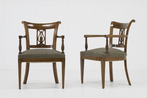 SET OF TWELVE 19TH CENTURY AUSTRIAN CHERRY WOOD DINING CHAIRS - ADDITIONAL PHOTO 5