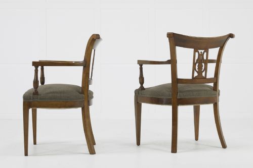 SET OF TWELVE 19TH CENTURY AUSTRIAN CHERRY WOOD DINING CHAIRS - ADDITIONAL PHOTO 7