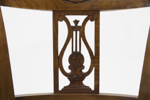 SET OF TWELVE 19TH CENTURY AUSTRIAN CHERRY WOOD DINING CHAIRS - ADDITIONAL PHOTO 13