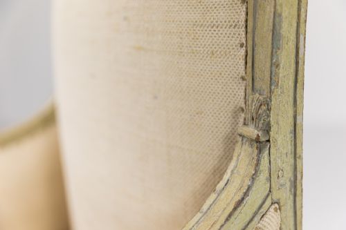 PAIR OF FRENCH EARLY 19TH CENTURY PAINTED ARMCHAIRS - ADDITIONAL PHOTO 8