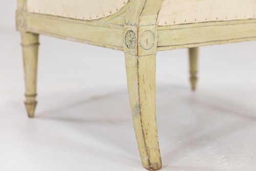 PAIR OF FRENCH EARLY 19TH CENTURY PAINTED ARMCHAIRS - ADDITIONAL PHOTO 10