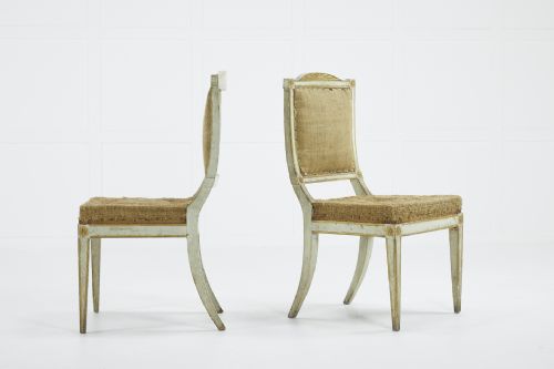SET OF EIGHT PAINTED 18TH CENTURY ITALIAN DINING CHAIRS - ADDITIONAL PHOTO 3