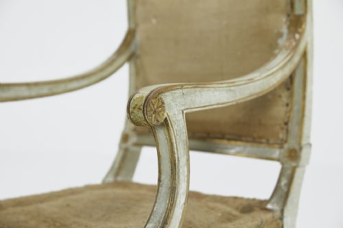 SET OF EIGHT PAINTED 18TH CENTURY ITALIAN DINING CHAIRS - ADDITIONAL PHOTO 6