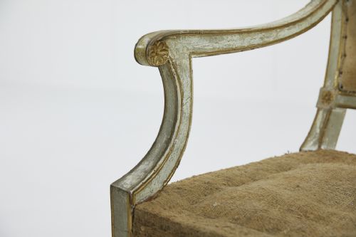 SET OF EIGHT PAINTED 18TH CENTURY ITALIAN DINING CHAIRS - ADDITIONAL PHOTO 8
