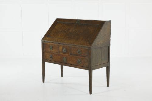 18TH CENTURY FRENCH WALNUT BUREAU WITH ORIGINAL METALWORK - ADDITIONAL PHOTO 1