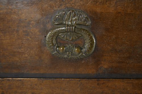 18TH CENTURY FRENCH WALNUT BUREAU WITH ORIGINAL METALWORK - ADDITIONAL PHOTO 2
