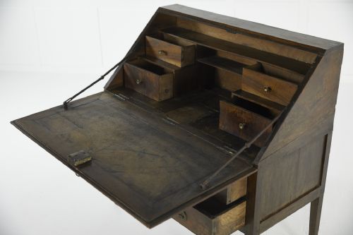 18TH CENTURY FRENCH WALNUT BUREAU WITH ORIGINAL METALWORK - ADDITIONAL PHOTO 3