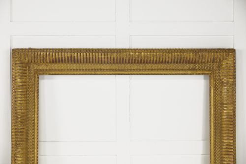 LARGE FRENCH 19TH CENTURY GILT MIRROR FRAME - ADDITIONAL PHOTO 1