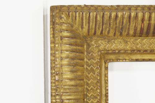 LARGE FRENCH 19TH CENTURY GILT MIRROR FRAME - ADDITIONAL PHOTO 2