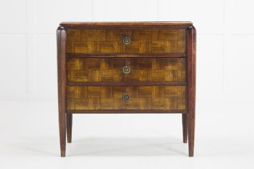 1930s french parquetry commode - CATEGORY: ANTIQUE CHEST OF DRAWERS - DATED 1930