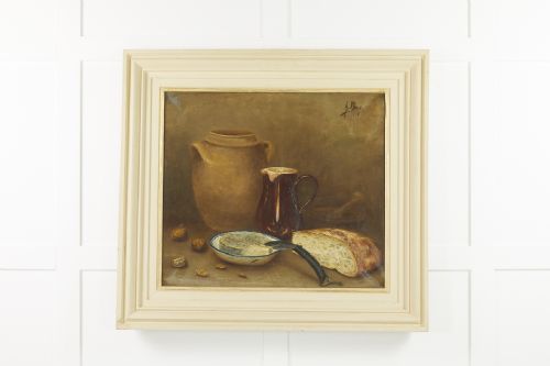 french 19th century still life oil on canvas - CATEGORY: ANTIQUE ART - DATED 19TH CENTURY
