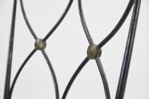 SET OF EIGHT FRENCH 1930S WROUGHT IRON AND BRONZE CHAIRS - ADDITIONAL PHOTO 6