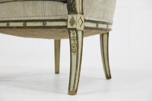 PAIR OF FRENCH 1930S SWANS HEAD ARMCHAIRS - ADDITIONAL PHOTO 4