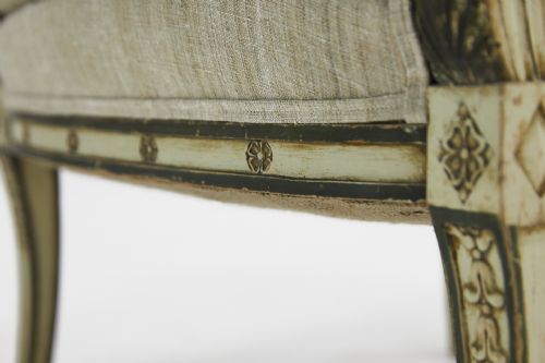 PAIR OF FRENCH 1930S SWANS HEAD ARMCHAIRS - ADDITIONAL PHOTO 6