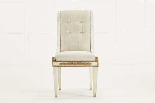 SET OF FOUR ITALIAN 19TH CENTURY GILT AND PAINTED CHAIRS - ADDITIONAL PHOTO 7