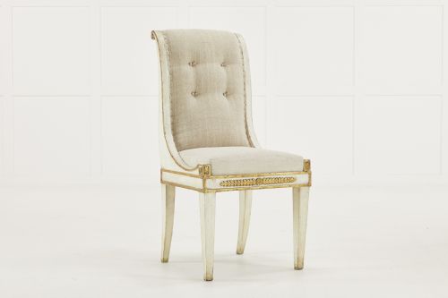 SET OF FOUR ITALIAN 19TH CENTURY GILT AND PAINTED CHAIRS - ADDITIONAL PHOTO 8