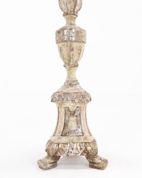PAIR OF 18TH CENTURY ITALIAN SILVER GILT TORCHERES - ADDITIONAL PHOTO 2