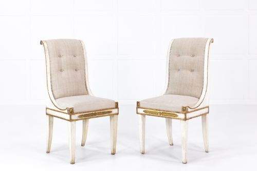 PAIR OF EARLY 19TH CENTURY PAINTED ITALIAN SIDE CHAIRS - ADDITIONAL PHOTO 2