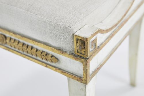 PAIR OF EARLY 19TH CENTURY PAINTED ITALIAN SIDE CHAIRS - ADDITIONAL PHOTO 5