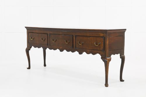 18TH CENTURY ENGLISH GEORGIAN OAK DRESSER BASE - ADDITIONAL PHOTO 1