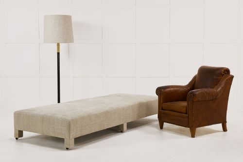 LARGE ENGLISH OTTOMAN - ADDITIONAL PHOTO 2
