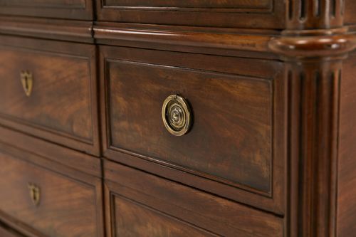 EARLY 19TH CENTURY FRENCH MAHOGANY COMMODE - ADDITIONAL PHOTO 5