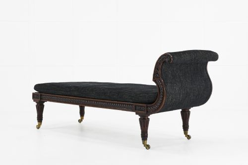 early 19th century french mahogany daybed - CATEGORY: ANTIQUE BEDS - DATED 19TH CENTURY