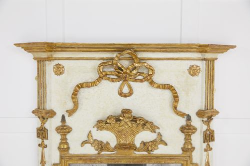 EARLY 19TH CENTURY FRENCH GILT AND PAINT MIRROR - ADDITIONAL PHOTO 1