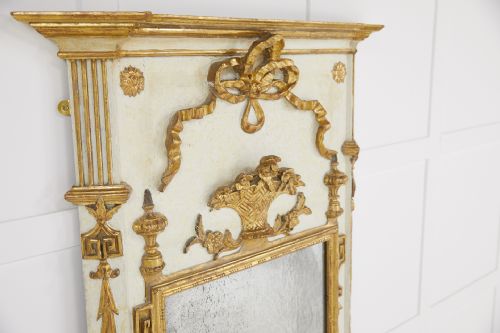 EARLY 19TH CENTURY FRENCH GILT AND PAINT MIRROR - ADDITIONAL PHOTO 2