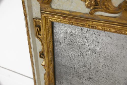 EARLY 19TH CENTURY FRENCH GILT AND PAINT MIRROR - ADDITIONAL PHOTO 3