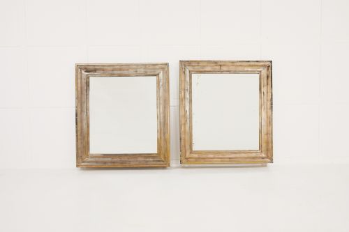 pair of french 19th century silver mirrors - CATEGORY: ANTIQUE MIRRORS - DATED 19TH CENTURY