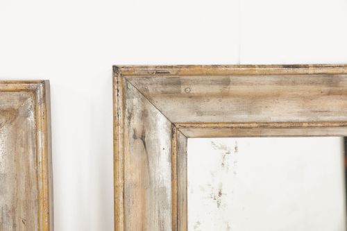 PAIR OF FRENCH 19TH CENTURY SILVER MIRRORS - ADDITIONAL PHOTO 2