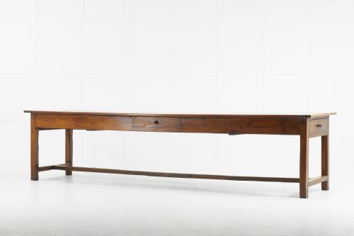 late 18th century large french cherrywood farmhouse table - CATEGORY: ANTIQUE TABLES - DATED 18TH CENTURY