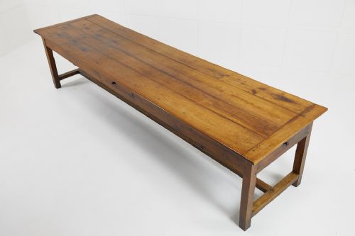 LATE 18TH CENTURY LARGE FRENCH CHERRYWOOD FARMHOUSE TABLE - ADDITIONAL PHOTO 4