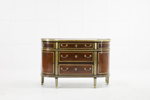 18th century french mahogany commode - CATEGORY: ANTIQUE SIDEBOARDS - DATED 18TH CENTURY